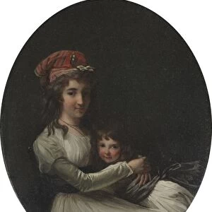 Portrait of a Mother and Daughter, c. 1794-95. Creator: Henri-Pierre Danloux (French