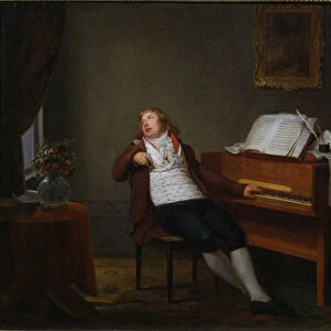 Portrait of the pianist and composer Johann Ladislaus Dussek (1760-1812), 1795