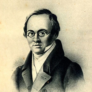 Portrait of the poet Anton A. Delvig (1798-1831). Artist: Borel, Pyotr Fyodorovich (1829-1898)