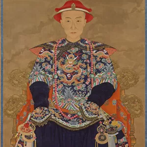 Portrait of Qianlong Emperor As a Young Man, 19th century. Creator: Unknown