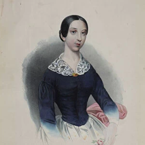 Portrait of the singer and composer Pauline Viardot (1821-1910), 1840s