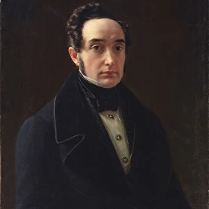 Portrait of Vladimir Ivanovich Panayev (1792-1859). Artist: Tyranov, Alexei Vasilyevich (1808-1859)