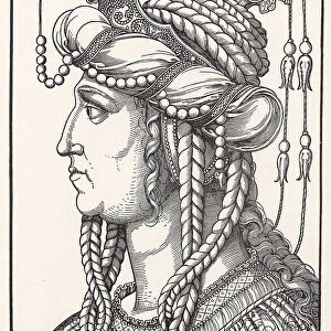 Portrait of wife of Suleiman the Magnificent. Artist: Schoen, Erhard (1491-1592)