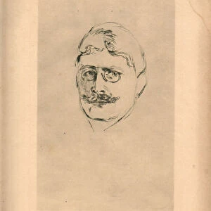 Portrait of the writer Knut Hamsun (1859-1952), 1896
