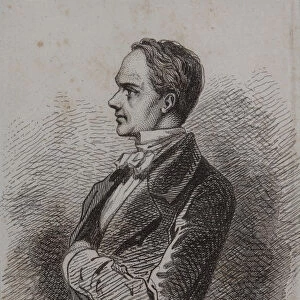 Portrait of the writer Prosper Merimee (1803-1870), 1857