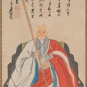 Portrait of Yinyuan Longqi (Ingen Ryuki), 1676. Creator: Unknown