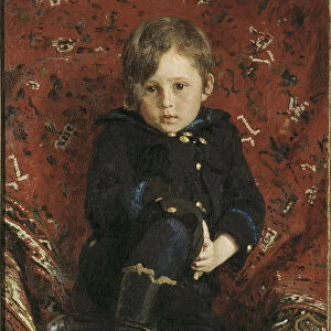 Portrait of Yury Repin, the Artists Son, 1882. Artist: Repin, Ilya Yefimovich (1844-1930)