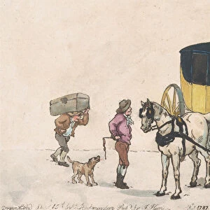 Post Boys and Post Horses at the White Hart Inn, December 15th, 1787