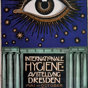 Poster for the 1911 First International Hygiene Exhibition, 1911. Artist: Stuck, Franz, Ritter von (1863-1928)