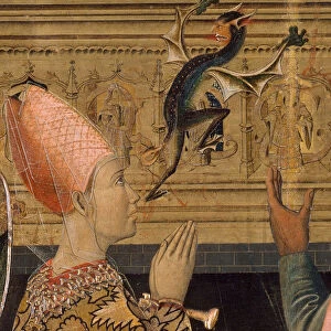Princess Eudoxia before the Tomb of Saint Stephen (Detail). Artist: Vergos Family (active End of 15th cen. y)