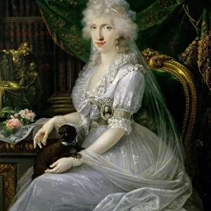 Princess Luisa Maria of Naples and Sicily (1773-1802), 1797. Artist: Dorffmeister, Joseph (1764-before 1814)