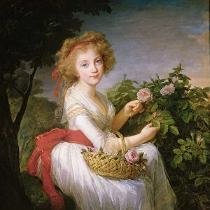 Princess Maria Cristina of Naples and Sicily (1779-1849), c. 1790. Creator: Vigee Le Brun
