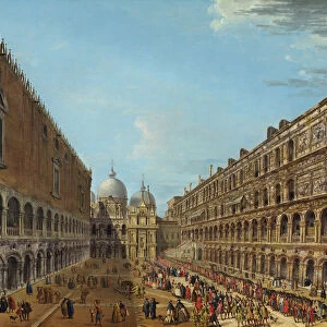 Procession in the Courtyard of the Ducal Palace, Venice, 1742 or after