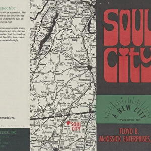 Promotional pamphlet for Soul City, 1971. Creator: Unknown