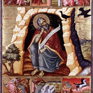 The Prophet Elijah in the Wilderness with Scenes from His Life. Artist: Anonymous