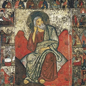 The Prophet Elijah in the Wilderness with Scenes from His Life and Deesis, 13th- first third of 14th