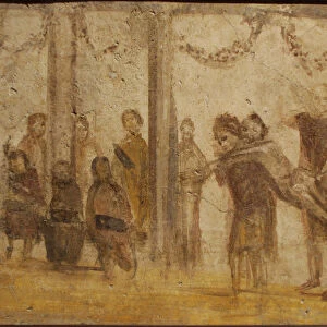 The Punishment of a Pupil. Fresco from the house of Julia Felix, 1st century. Creator