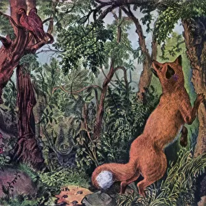 The Puzzled Fox, 1872. Artist: Currier and Ives