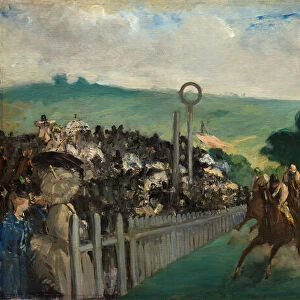 The Races at Longchamp, 1866. Creator: Edouard Manet