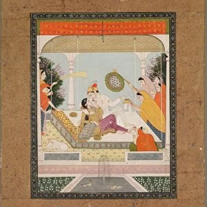 Raja with his Beloved, c. 1790 - 1800. Creator: Unknown