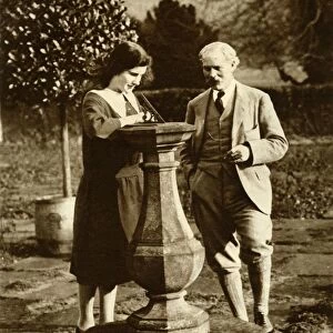 Ramsay MacDonald, first Labour Prime Minister, at Chequers with his his daughter, 1924, (1935)