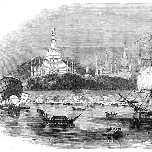 Rangoon, the principal port of the Birman Empire, 1845. Creator: Unknown