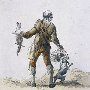 A rat catcher, Provincial Characters, 1804. Artist: William Henry Pyne