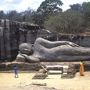 Reclining Buddha, Gal Vihare, Sri Lanka