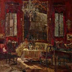 Red room, c. 1922. Creator: Ciardi, Emma (1879-1933)