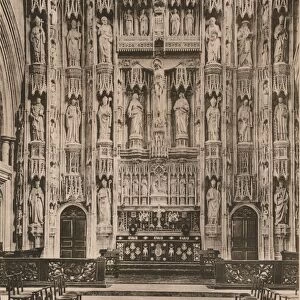 The reredos, Winchester Cathedral, Hampshire, early 20th century(?)