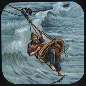 To the rescue: the life-buoy, c1900. Creator: Unknown