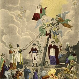 Retablissement du culte catholique, 1802, (1921). Creator: Thomas-Charles Naudet