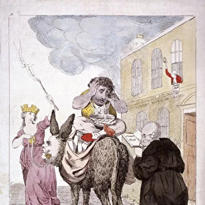 The Retreat of Carlo Khan from Leadenhall St. 1783