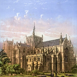 Ripon Cathedral, Yorkshire, c1870. Artist: Hanhart