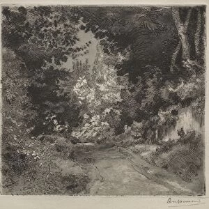 Road to Sevres, c. 1872. Creator: Felix Bracquemond (French, 1833-1914)