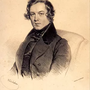 Robert Schumann (1810-1856), 1839. Artist: Kriehuber, Josef (1800-1876)