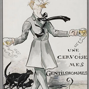 Rodolphe Salis au Chat Noir, c. 1890. Creator: Tiret-Bognet, Georges (1855-1935)