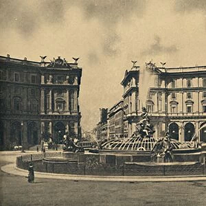 Roma - Esedra Square and the Naiades Fountain, 1910