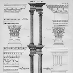 Roman columns, 1889. Creator: W & AK Johnston