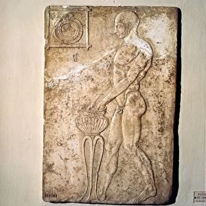 Roman Votive relief of Athlete from Republican Period, Rome, c2nd century BC