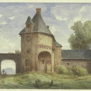 Complex monastique romane, laissé à l'abandon, XIXe siècle. Créateur : Karl Peter Burnitz. Complex monastique romane, laissé à l'abandon, XIXe siècle. Créateur : Karl Peter Burnitz.