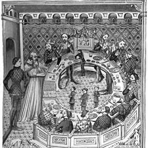 The round table of King Artus of Brittany, 14th century, (1870)