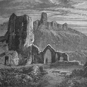 Ruins of Hastings Castle, c1880