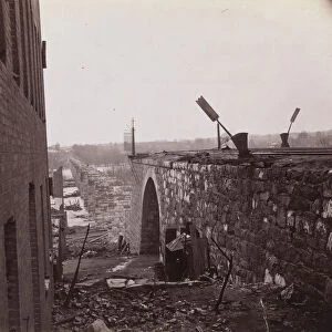 Ruins of Richmond & Petersburg Railroad Bridge, Richmond, Virginia, ca. 1865