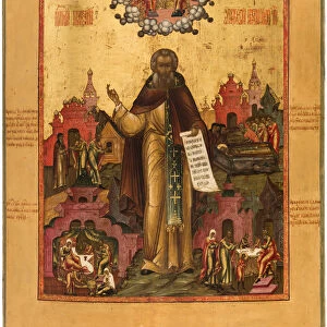 Saint Macarius of Unzha with Scenes from his Life, Mid of the 19th cen