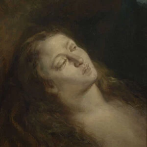 Saint Mary Magdalene in the desert, 1845. Creator: Delacroix, Eugene (1798-1863)