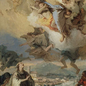 Saint Thecla Praying for the Plague-Stricken, 1758-59. Creator: Giovanni Battista Tiepolo