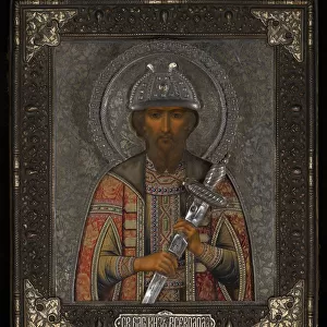 Saint Vsevolod Mstislavich, Prince of Pskov. Artist: Guryanov, Vasily Pavlovich (1867-1920)