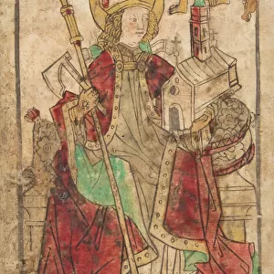 Saint Wolfgang (Sch. *1733a), 15th century. Creator: Casper