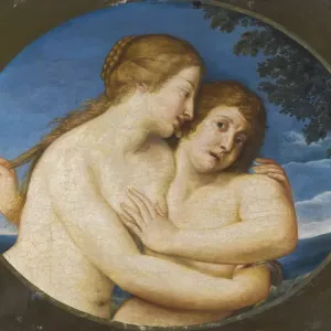 Salmacis and Hermaphroditus Print, Private Collection Salmacis and Hermaphroditus Print, Private Collection
